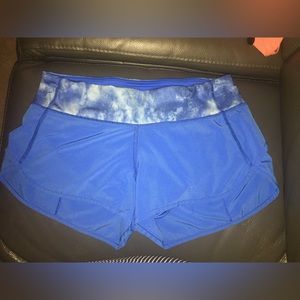 Lululemon Speed Up Shorts Pipe Dream Blue Size 4